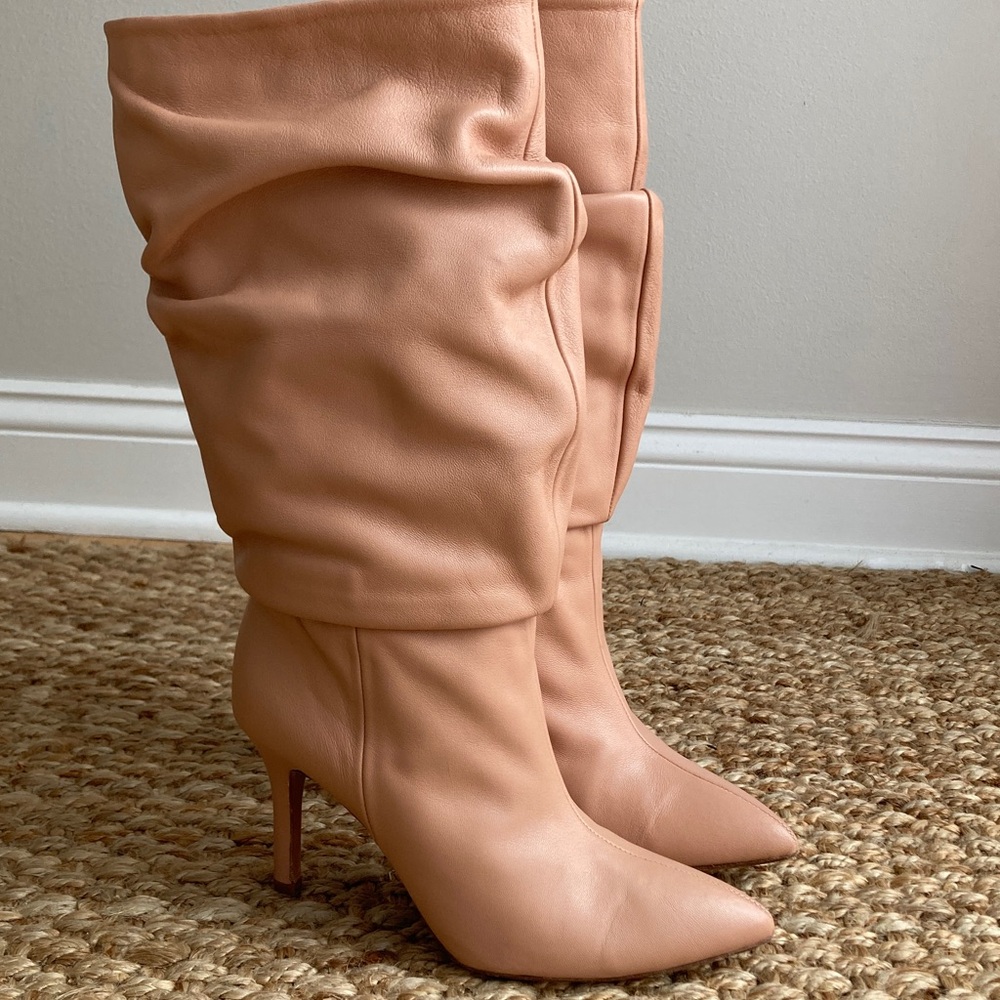 Toral Slouchy Boot. Leather. Made in Spain. Size 37